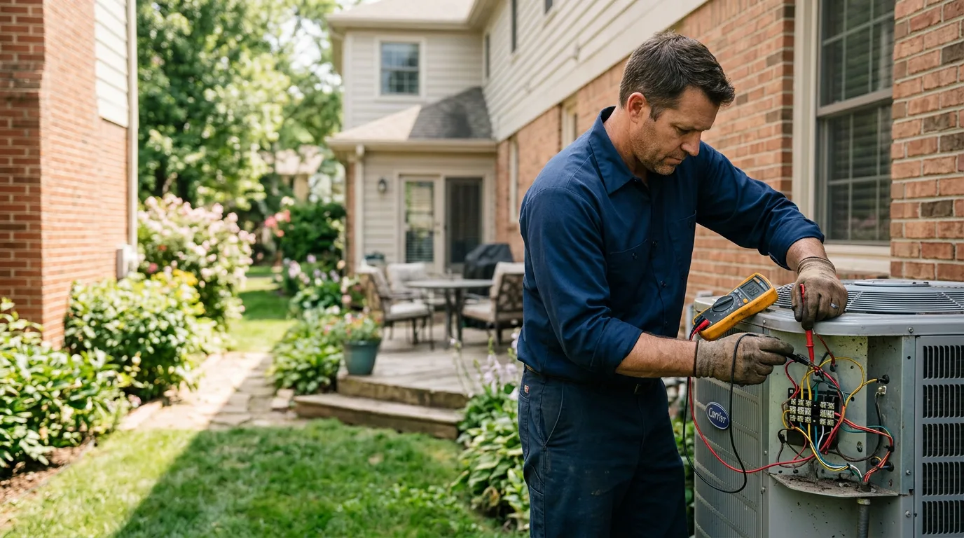 HVAC technician working near Port Mansfield, TX